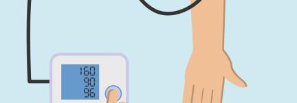 Checking blood pressure